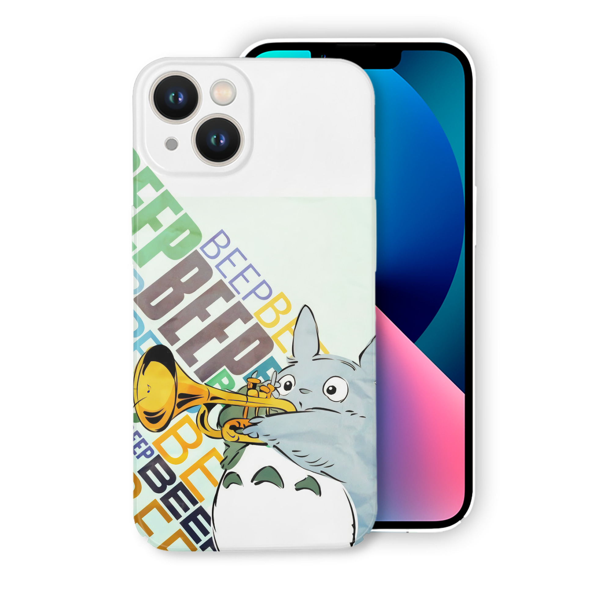 （画像用） となりのトトロ 草壁メイ 草壁サツキ My Neighbor Totoro Satsuki Kusakabe Mei Kusakabe 【iPhone 14シリーズ対応】ハードケース